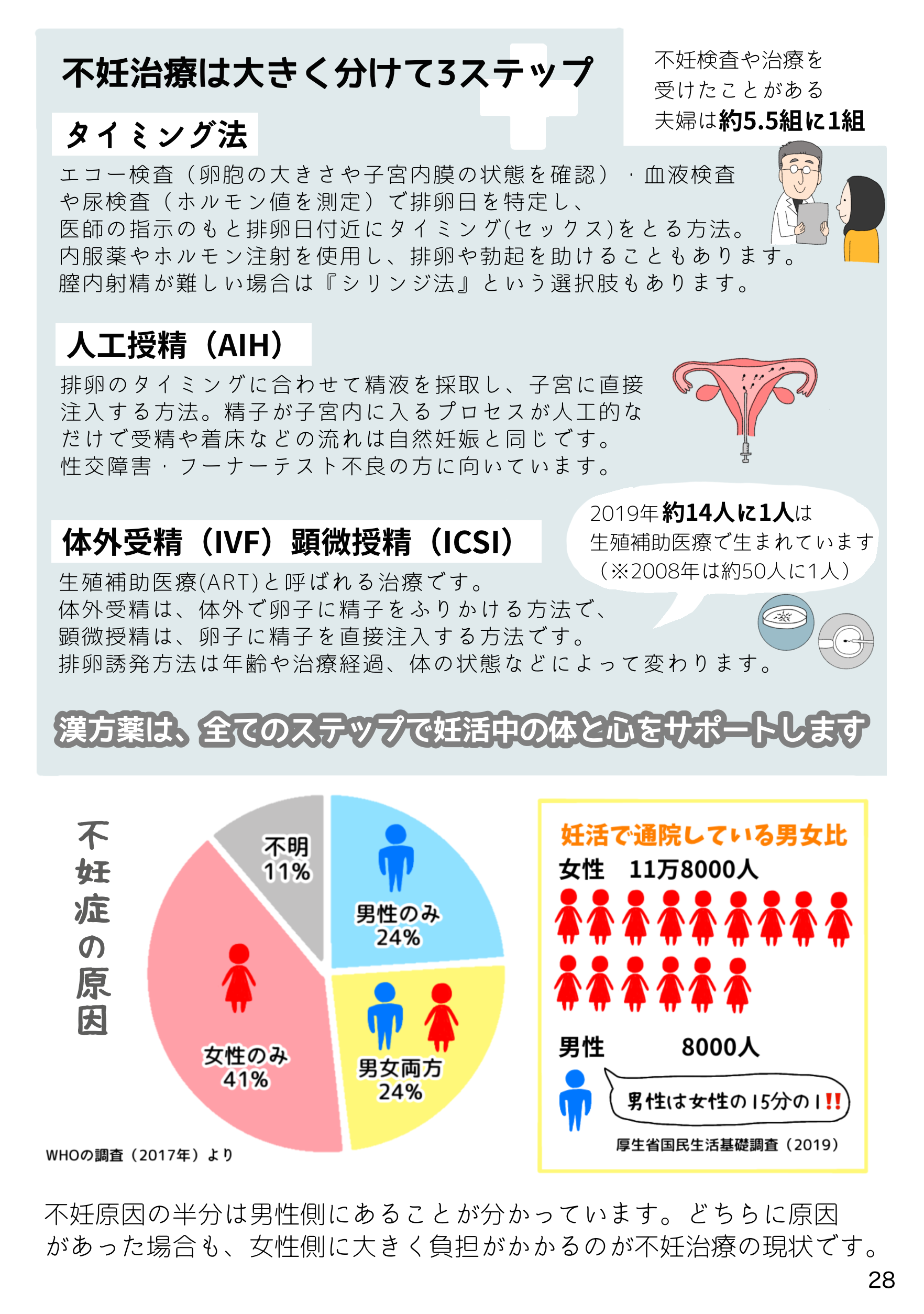28📗不妊の原因は男女半々