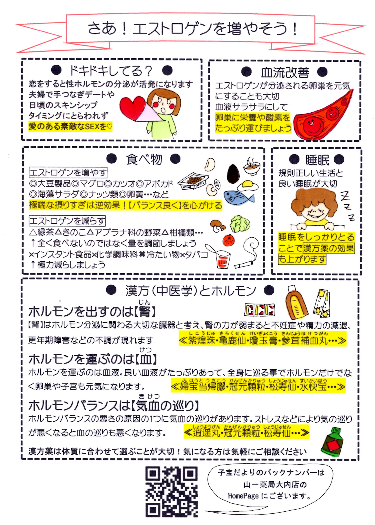 子宝だより：エストロゲン