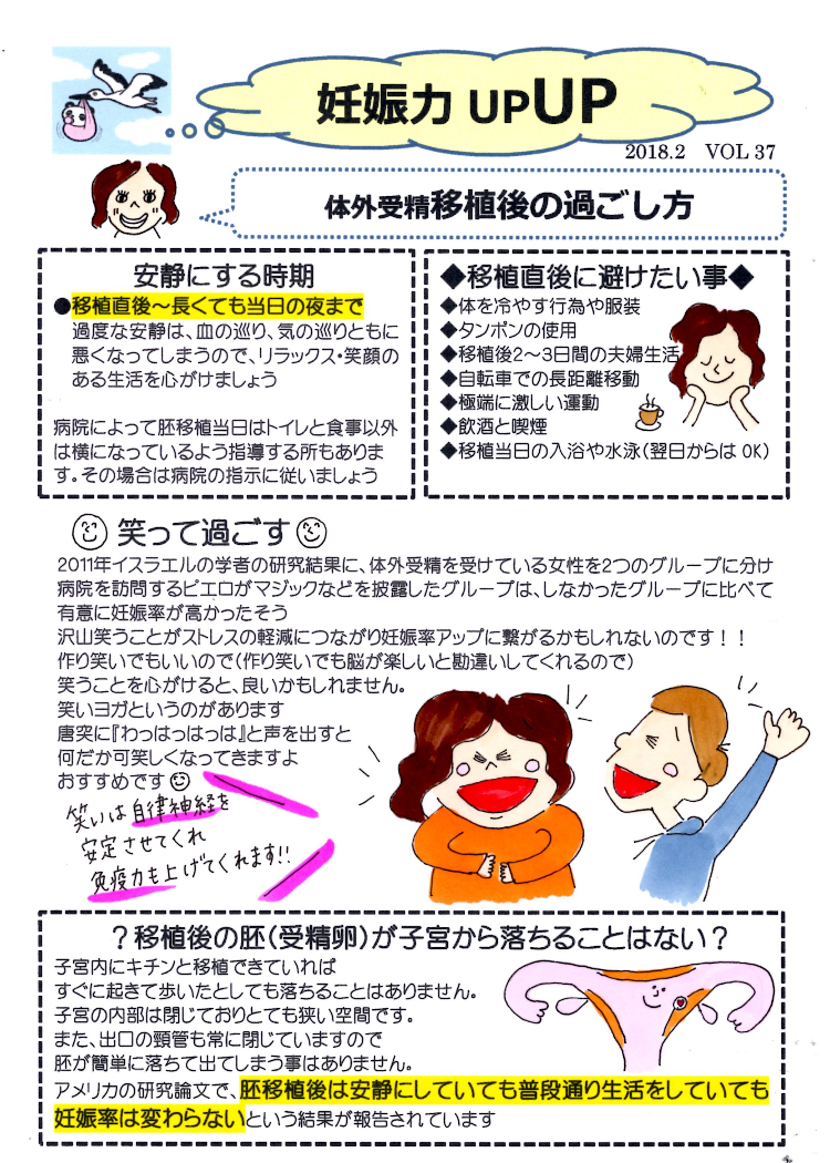 胚移植後の過ごし方